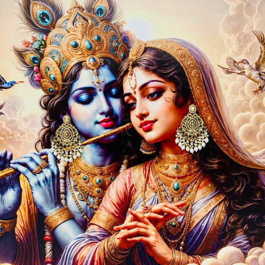 बांकेबिहारी Pearl Chandbali Premium Earrings