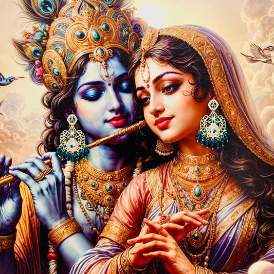 (Rukmani) Deep Aqua Blue Chandbali Earrings with Beaded Drops