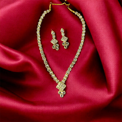 Rasika Floral Motif Necklace Set by Ashalite — artificial necklace jewellery India