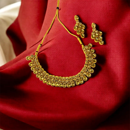 Padma Gold Plated Kundan Necklace by Ashalite — artificial Kundan jewellery India