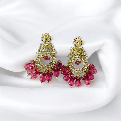 Krishna gold chandbali earrings pair — artificial earrings for women Ashalite