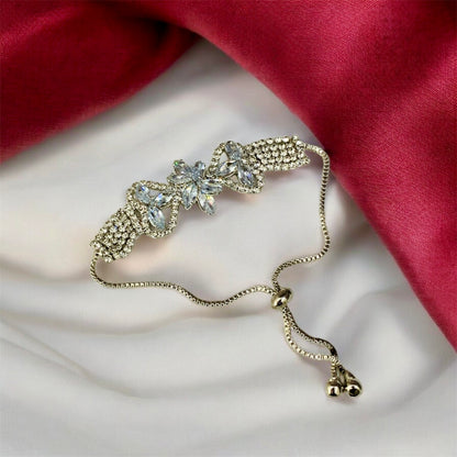 Bhavya American Diamond Bracelet by Ashalite — elegant artificial diamond bracelet India