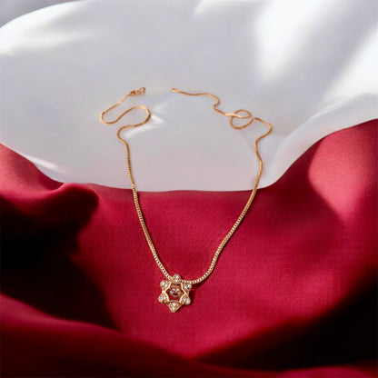 Girija Rose Gold Devotion and Divine Grace Pendant by Ashalite — goddess pendant India
