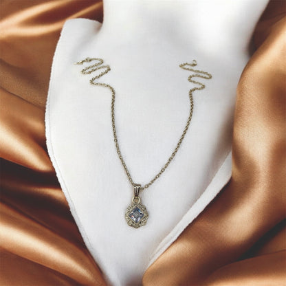 Ambika silver pendant front view — divine protection pendant online India
