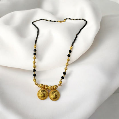 Gauri mangal sutra front view — gold plated mangal sutra online India
