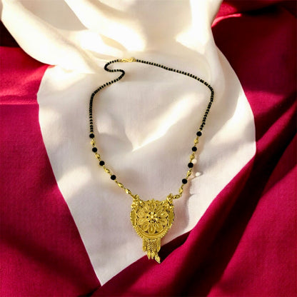 Shakti Gold Plated Mangal Sutra by Ashalite — symbol of power and eternal bond — buy online India