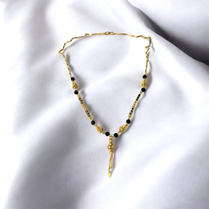 Jaya mangal sutra front view — gold plated traditional mangal sutra India