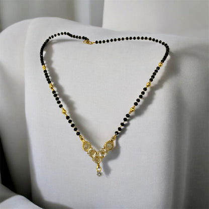 Hemavati Gold Plated Mangal Sutra by Ashalite — pure serene divine elegance — buy online India