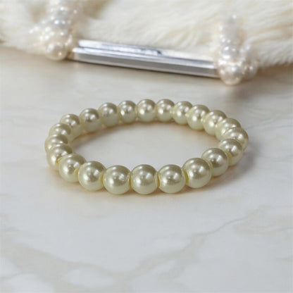 Close-up of Chandra Ratna pearl bracelet quality — buy pearl bracelet India